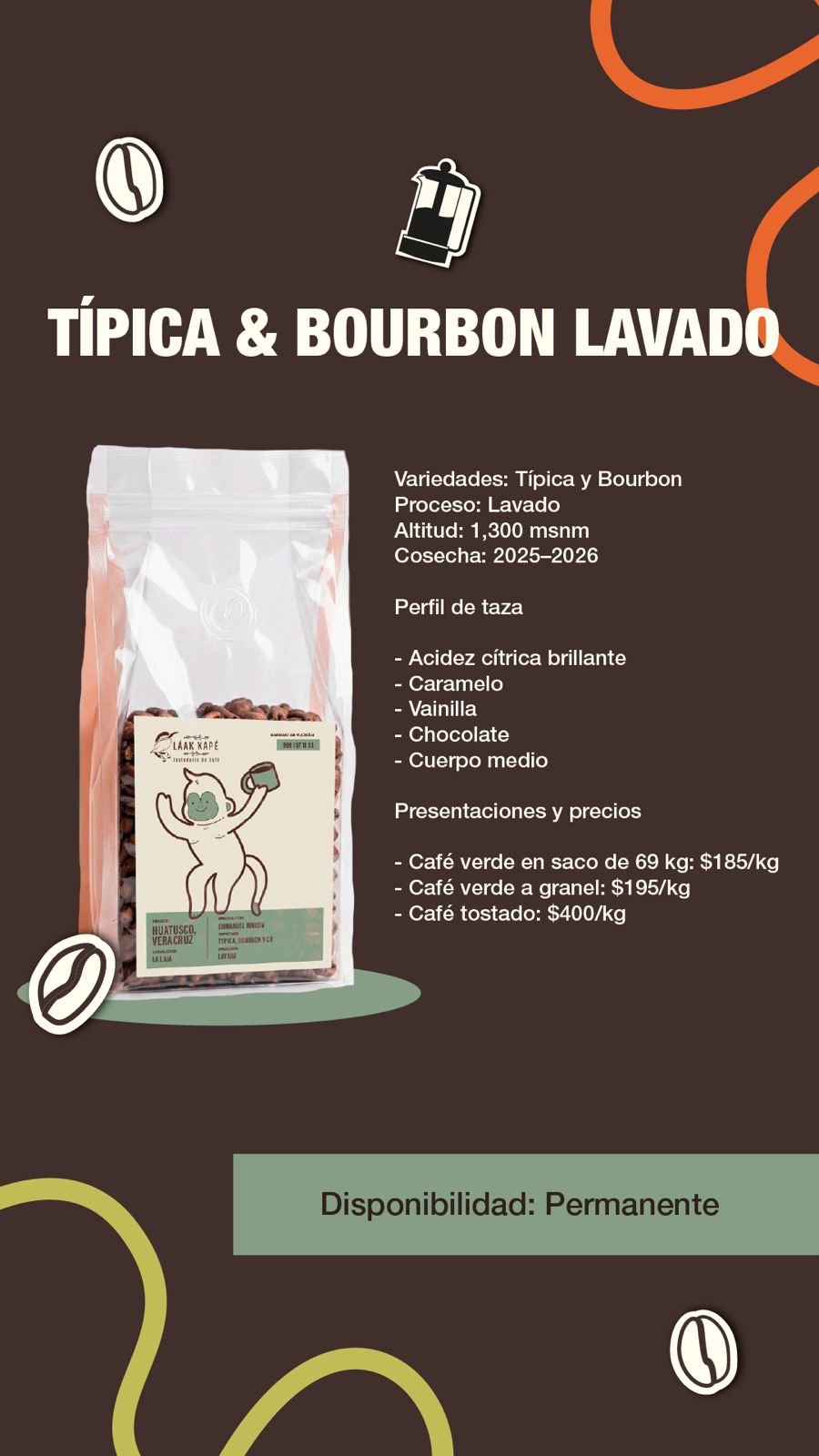 Café Típica & Bourbon Lavado
